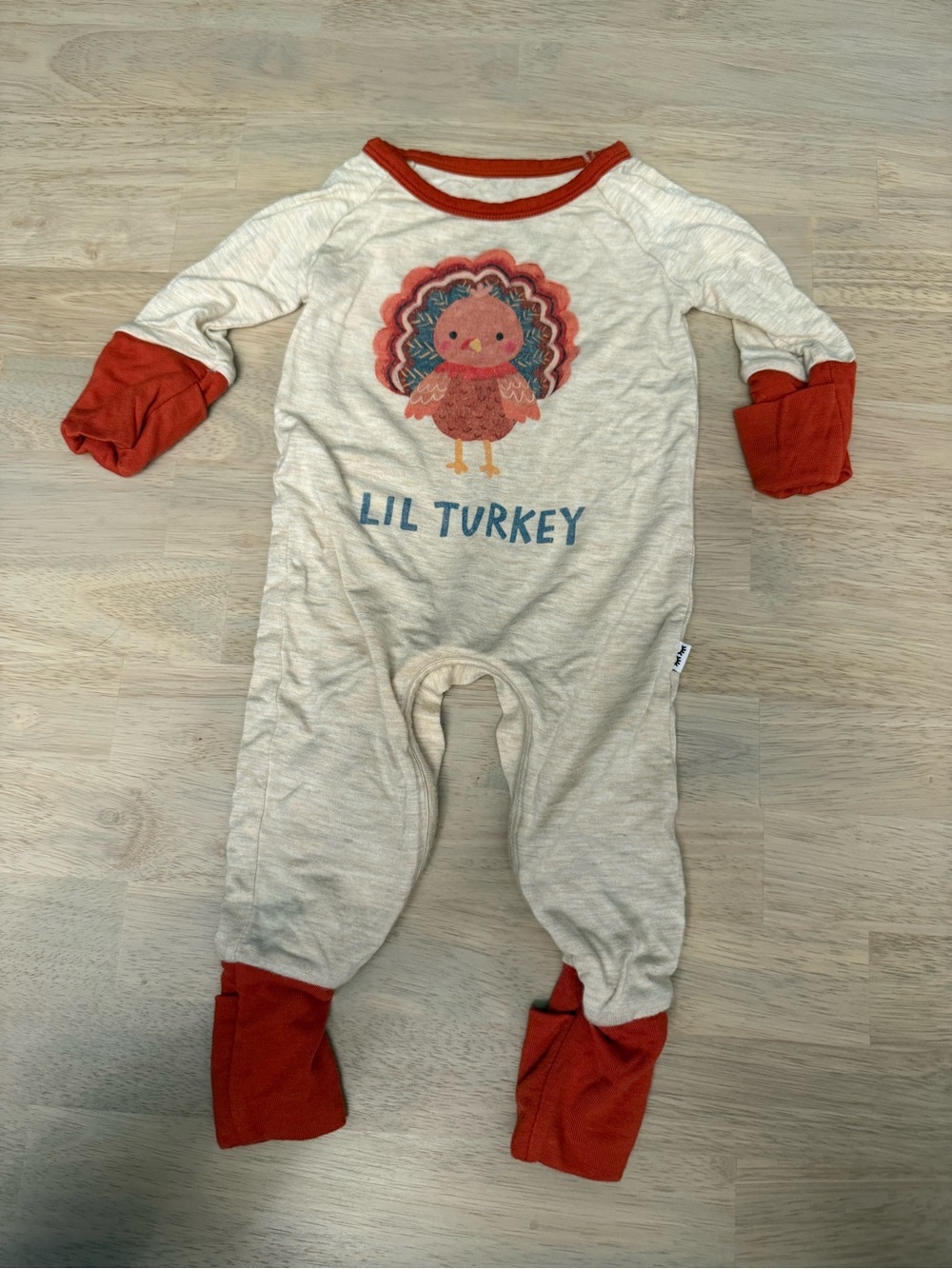 Little Sleepies Crescent Zippy - Lil Turkey
